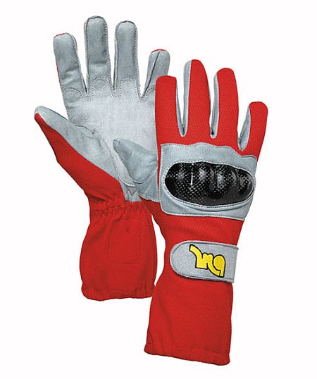 MQ Kart carbon gloves Red/11